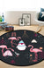 Pretty Multi Colored Cartoon Rug Synthetics Scandinavian Rug Anti-Slip Machine Washable Stain Resistant Area Rug for Kids Bedroom