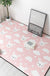 Multi Colored Geometric Rug Polyester Cartoon Area Rug Pet Friendly Anti-Slip Stain Resistant Carpet for Kids Bedroom