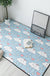 Multi Colored Geometric Rug Polyester Cartoon Area Rug Pet Friendly Anti-Slip Stain Resistant Carpet for Kids Bedroom