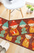 Childlike Animal Pattern Rug Multi Color Cartoon Rug Synthetics Non-Slip Machine Washable Stain Resistant Carpet for Nursery