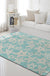 Multi-Color Marine Life Rug Polyester Nordic Area Rug Washable Pet Friendly Anti-Slip Carpet for Living Room