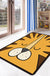 Multicolor Kids Playroom Rug Cartoon Digital Print Rug Polyester Anti-Slip Pet Friendly Stain Resistant Area Rug