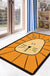 Multicolor Kids Playroom Rug Cartoon Digital Print Rug Polyester Anti-Slip Pet Friendly Stain Resistant Area Rug