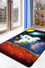 Multicolor Kids Playroom Rug Cartoon Digital Print Rug Polyester Anti-Slip Pet Friendly Stain Resistant Area Rug