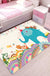 Multi-Colored Cartoon Area Rug Polyester Educational Pattern Rug Pet Friendly Stain Resistant Anti-Slip Carpet for Child Bedroom