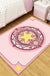 Multi-Colored Cartoon Area Rug Polyester Educational Pattern Rug Pet Friendly Stain Resistant Anti-Slip Carpet for Child Bedroom