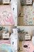 Kids Bedroom Area Rug Multi Colored Animal Sketch Rug Cotton Machine Wash Carpet