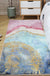 Kids Bedroom Area Rug Multi Colored Animal Sketch Rug Cotton Machine Wash Carpet