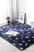 Classic Fairy Tales Pattern Rug Multi-Color Modern Rug Polypropylene Non-Slip Backing Washable Pet Friendly Area Rug for Living Room