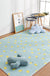 Aesthetics Botanic Rug Multi-Color Nordic Rug Cotton Machine Wash Padded Quilt Rug