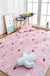 Aesthetics Botanic Rug Multi-Color Nordic Rug Cotton Machine Wash Padded Quilt Rug