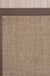 Brown Living Room Rug Countryside Plain Rug Sisal Anti-Slip Pet Friendly Washable Area Rug