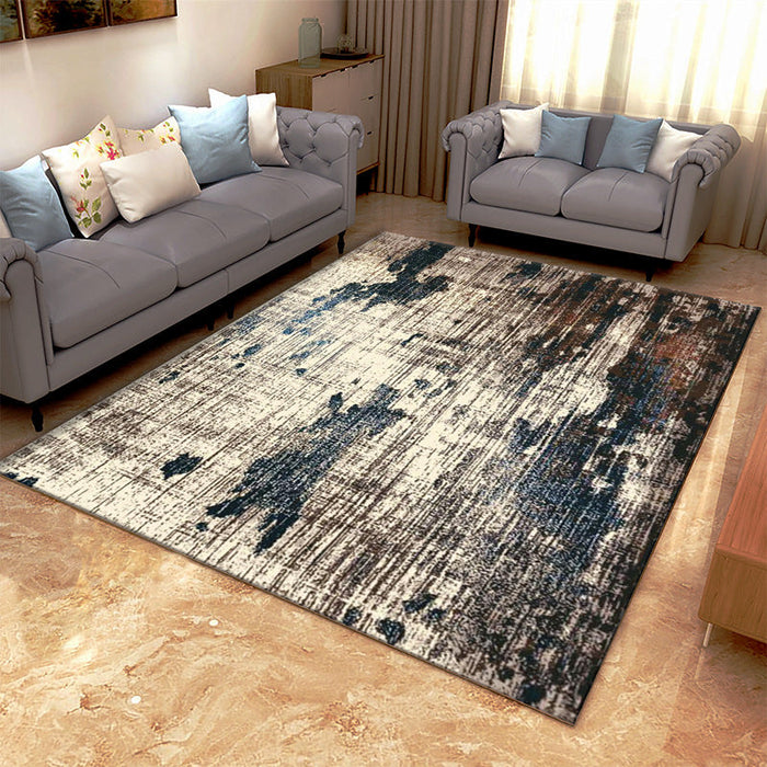 Classical Industrial Style Rug Multicolor Postmodernism Carpet Stain Resistant Pet Friendly Anti-Slip Rug for Room