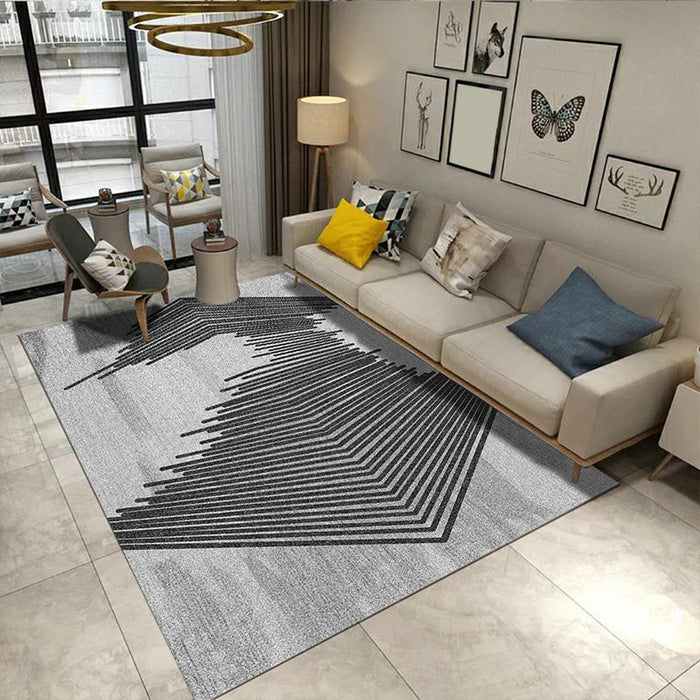 Classical Industrial Style Rug Multicolor Postmodernism Carpet Stain Resistant Pet Friendly Anti-Slip Rug for Room