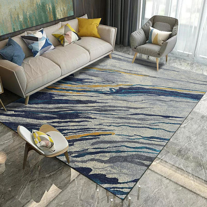 Classical Industrial Style Rug Multicolor Postmodernism Carpet Stain Resistant Pet Friendly Anti-Slip Rug for Room