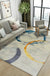 Classical Industrial Style Rug Multicolor Postmodernism Carpet Stain Resistant Pet Friendly Anti-Slip Rug for Room