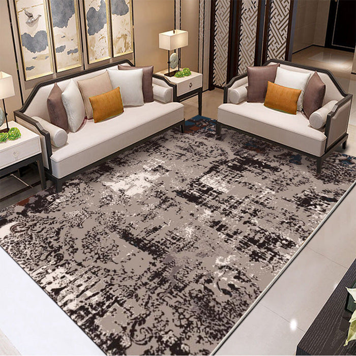 Classical Industrial Style Rug Multicolor Postmodernism Carpet Stain Resistant Pet Friendly Anti-Slip Rug for Room