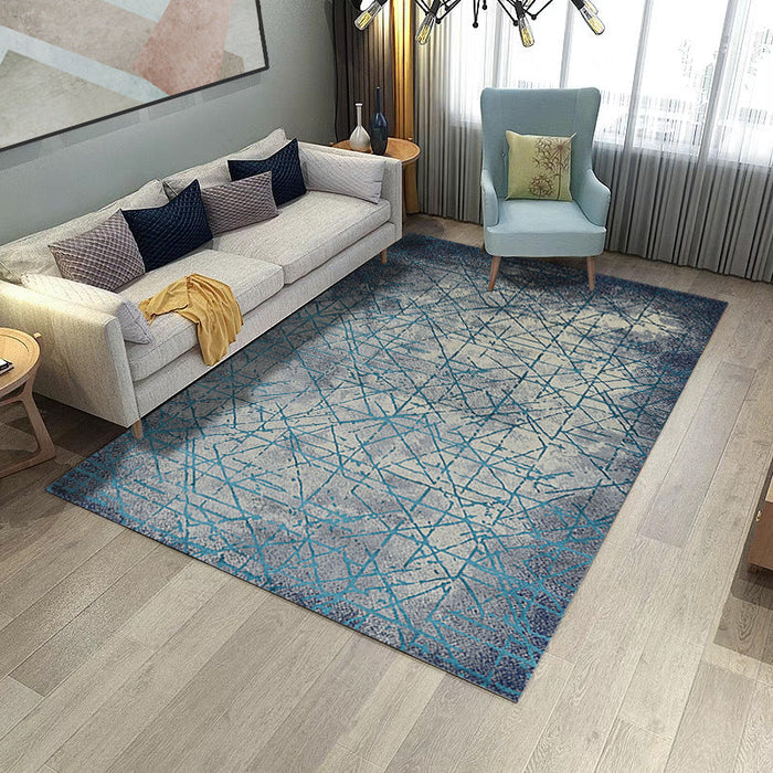 Classical Industrial Style Rug Multicolor Postmodernism Carpet Stain Resistant Pet Friendly Anti-Slip Rug for Room