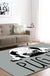 Cool Funky Area Rug Multi-Color Bulldog Print Carpet Machine Washable Stain Resistant Anti-Slip Rug for Home Decoration