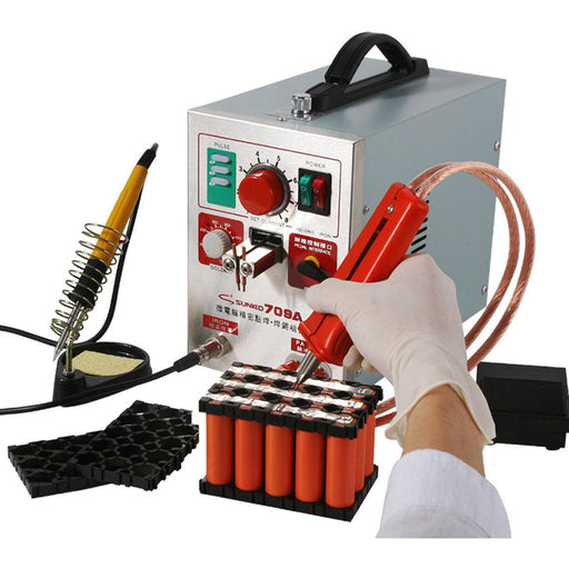 SUNKKO 709A 3.2kw Spot Welderr Machine + Universall Welding Pen for Phone 18650 Lithium Battery