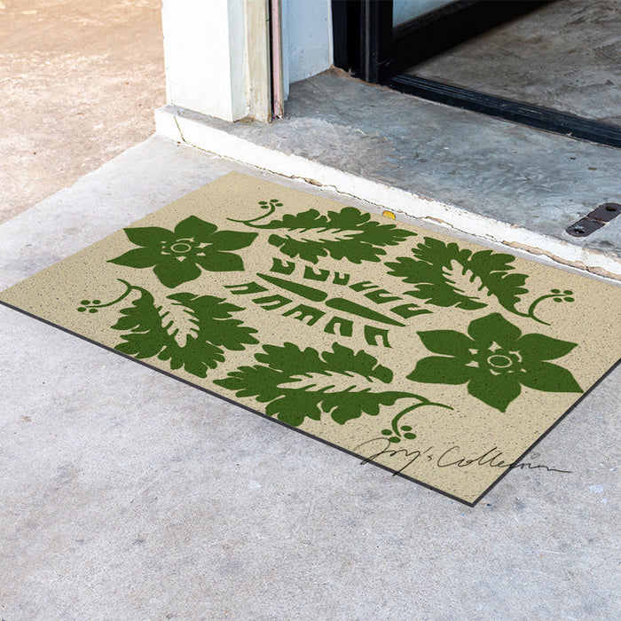 Feblilac Flowers and Plants Baroque PVC Coil Door Mat