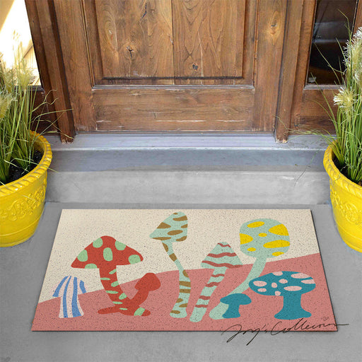 Feblilac Morandi Mushroom PVC Coil Door Mat