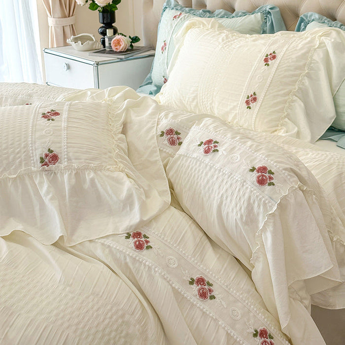 Four Seasons Seersucker Washed Cotton Bed Four-piece Set