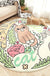 Lovely Cartoon Printed Rug Multi-Colored Lamb Wool Carpet Washable Anti-Slip Area Rug for Childrens Bedroom