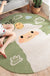 Lovely Cartoon Printed Rug Multi-Colored Lamb Wool Carpet Washable Anti-Slip Area Rug for Childrens Bedroom