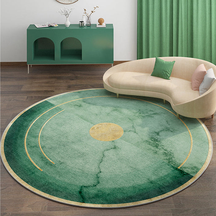 Casual Minimalist Rug Multi-Color Geometric Pattern Carpet Non-Slip Backing Area Rug for Bedroom