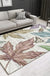 Modern Plant Printed Rug Multi-Color Polypropylene Area Rug Pet Friendly Machine Washable Carpet for Room