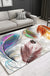 Modern Plant Printed Rug Multi-Color Polypropylene Area Rug Pet Friendly Machine Washable Carpet for Room