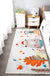 Cute Kids Room Rug Multi Colored Animal Printed Area Rug Polypropylene Non-Slip Backing Easy Care