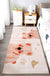 Cute Kids Room Rug Multi Colored Animal Printed Area Rug Polypropylene Non-Slip Backing Easy Care