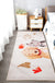 Cute Kids Room Rug Multi Colored Animal Printed Area Rug Polypropylene Non-Slip Backing Easy Care