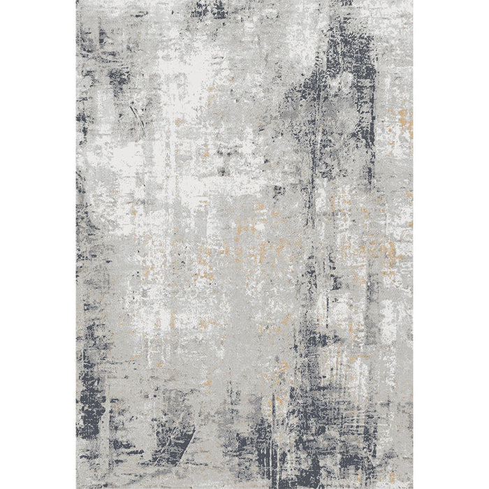 Vintage Industrial Area Rug Multicolor Abstract Rusty Rug Washable Non-Slip Backing Stain Resistant Rug for Living Room