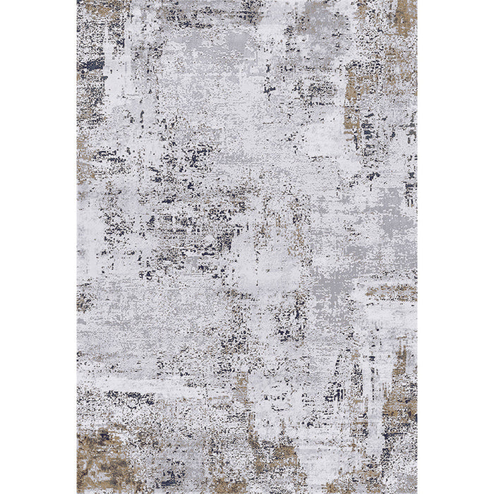 Vintage Industrial Area Rug Multicolor Abstract Rusty Rug Washable Non-Slip Backing Stain Resistant Rug for Living Room