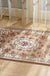 Multi Colored Bedroom Rug Shabby Chic Flower Print Area Rug Acrylic Non-Slip Backing Stain-Resistant Carpet