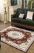 Multi Colored Bedroom Rug Shabby Chic Flower Print Area Rug Acrylic Non-Slip Backing Stain-Resistant Carpet