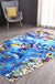 Modern Home Decoration Rug Multicolor Geography Area Rug Polyster Easy Care Washable Indoor Rug