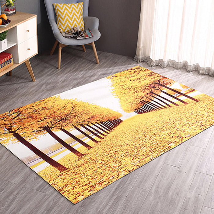 Modern Home Decoration Rug Multicolor Geography Area Rug Polyster Easy Care Washable Indoor Rug