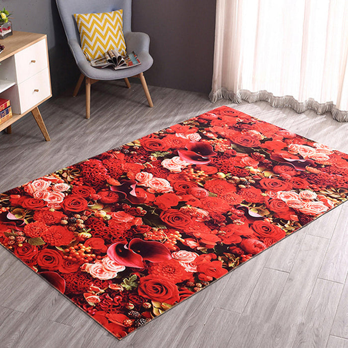 Modern Home Decoration Rug Multicolor Geography Area Rug Polyster Easy Care Washable Indoor Rug