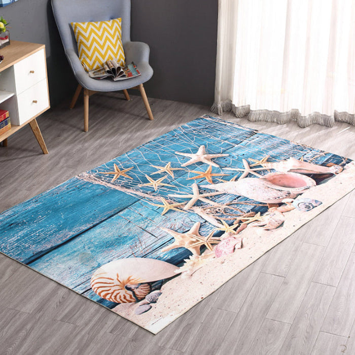 Modern Home Decoration Rug Multicolor Geography Area Rug Polyster Easy Care Washable Indoor Rug