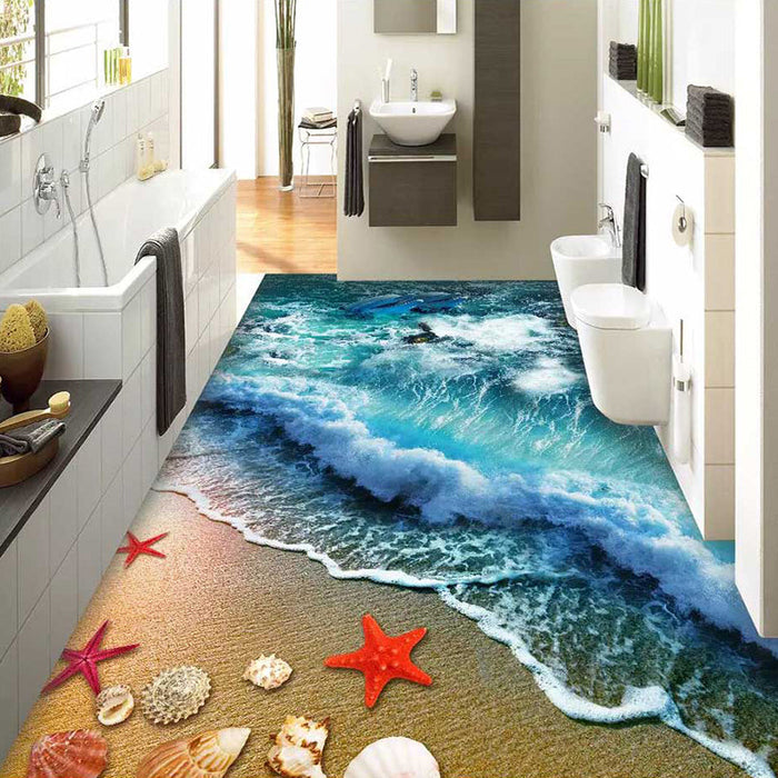 Multi Color Decoration Rug Calming Plant Printed Area Rug Polypropylene Easy Care Machine Washable Carpet