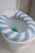 Feblilac Cute Heart/Solid/Stripe Toilet Seat Cover