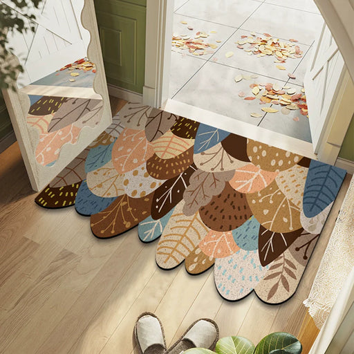 Feblilac Irregular Forest Orgy PVC Coil Door Mat