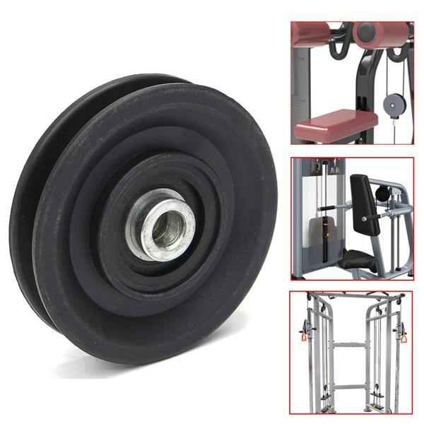 90mm Nylon Bearing Pulley Wheel 3.5" Cable Gym Fitness Equipment Part