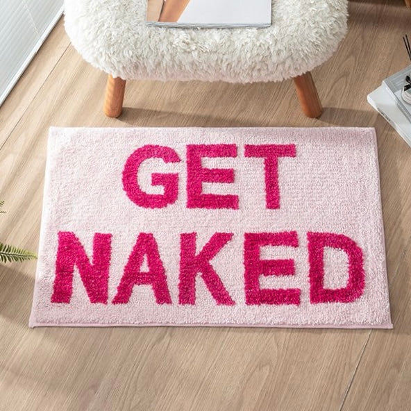 Pink Get Naked Bath Mat