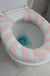 Feblilac Cute Heart/Solid/Stripe Toilet Seat Cover