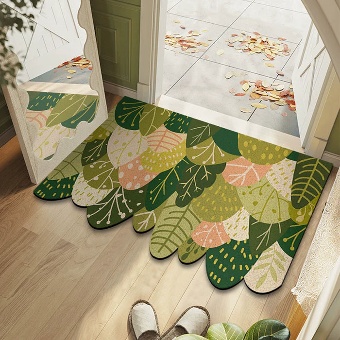 Feblilac Irregular Forest Orgy PVC Coil Door Mat